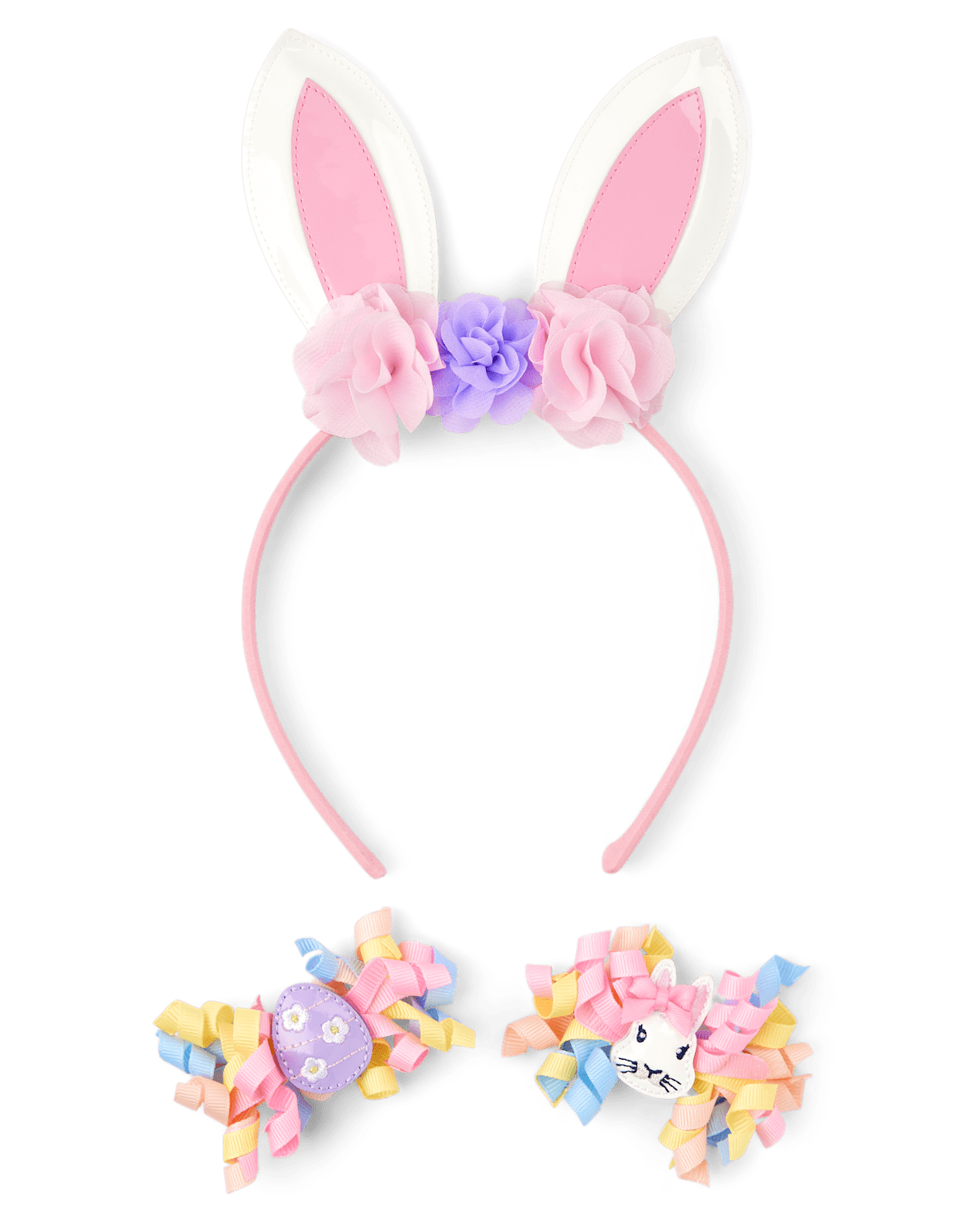 Детские аксессуары Gymboree Girls Bunny 3-Piece Hair Set - Enchanted Garden
