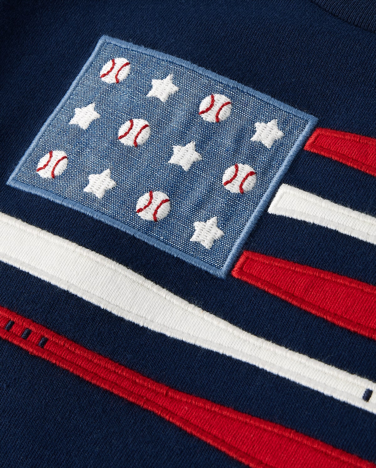 Детские топы Gymboree Boys Embroidered Baseball Top - Sweet Summer