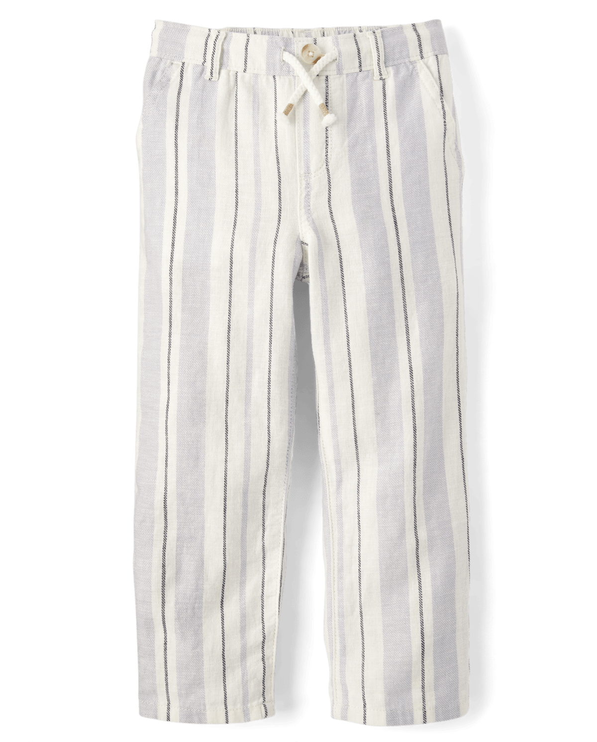 Детские брюки Gymboree Kids Striped Roll Cuff Linen-Blend Pull On Pants