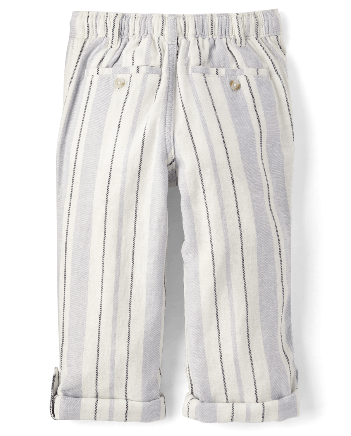 Детские брюки Gymboree Kids Striped Roll Cuff Linen-Blend Pull On Pants — фото 3