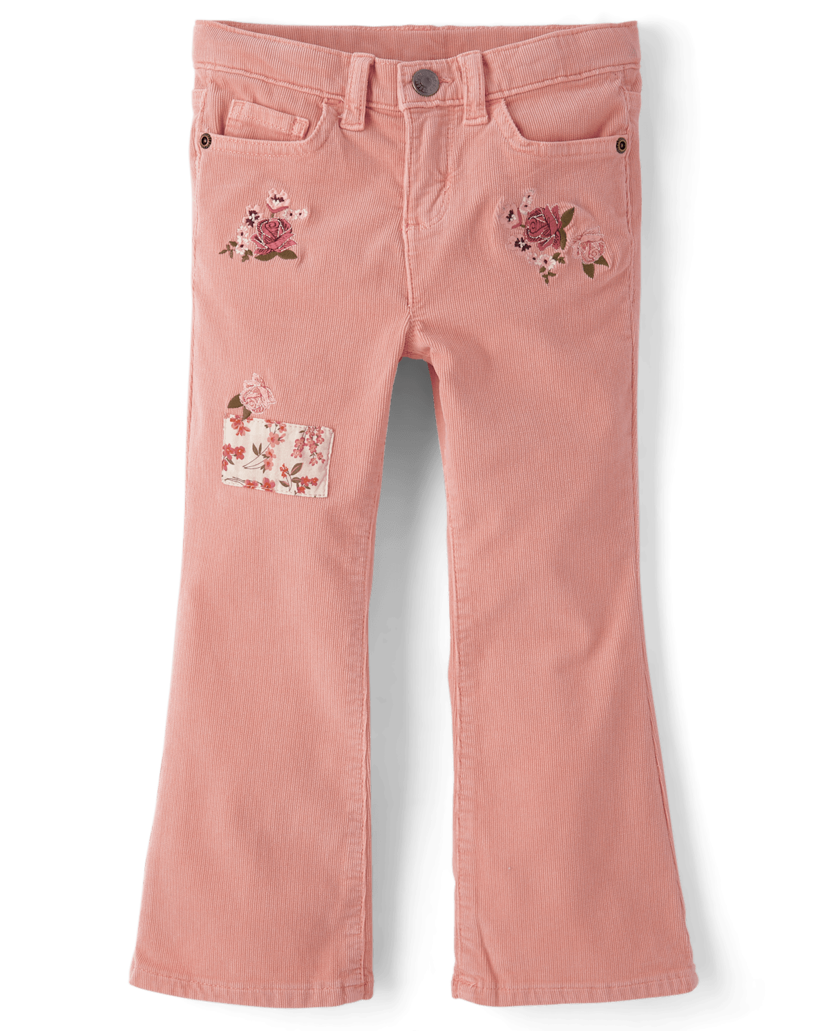 Детские брюки Gymboree Girls Embroidered Floral Corduroy Flare Pants - Highland Hills