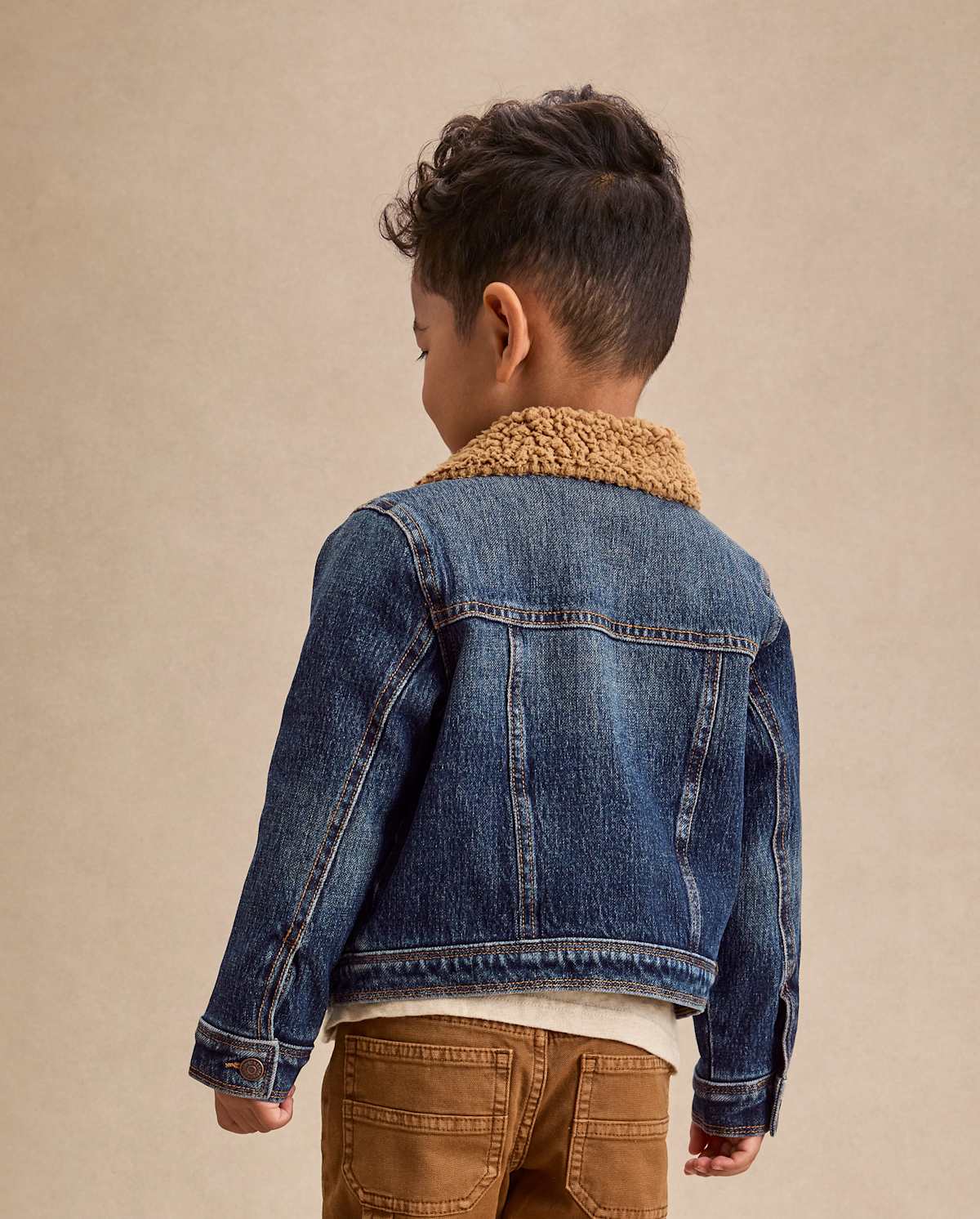 Детские куртки Gymboree Kids Sherpa-Lined Denim Jacket - Little Essentials — фото 2