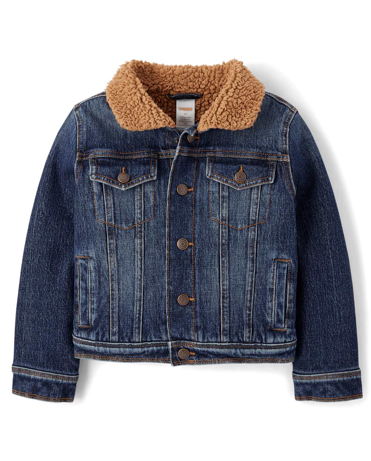Детские куртки Gymboree Kids Sherpa-Lined Denim Jacket - Little Essentials — фото 3