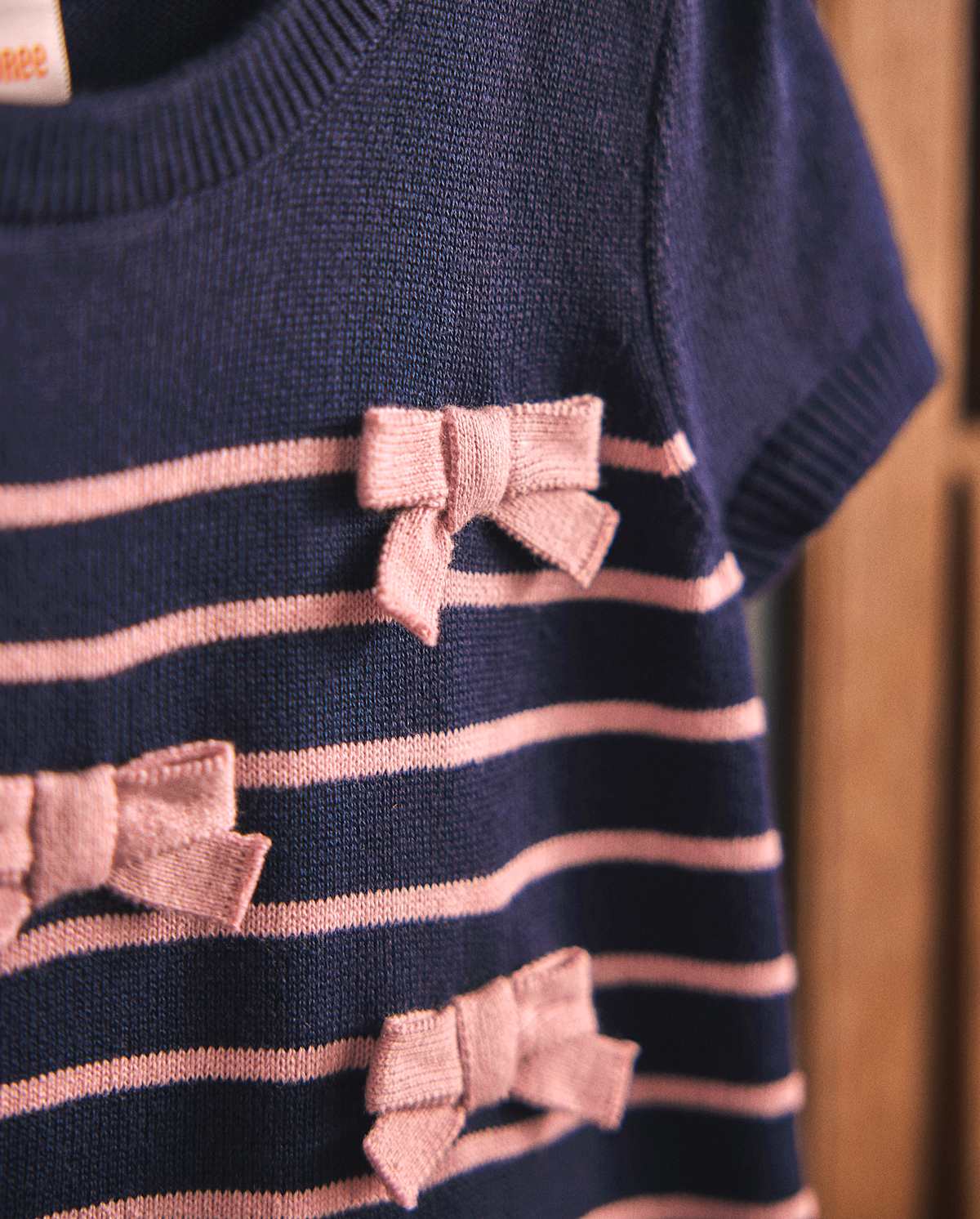 Детские платья Gymboree Girls Striped Bow Sweater Dress - Campus Cuties
