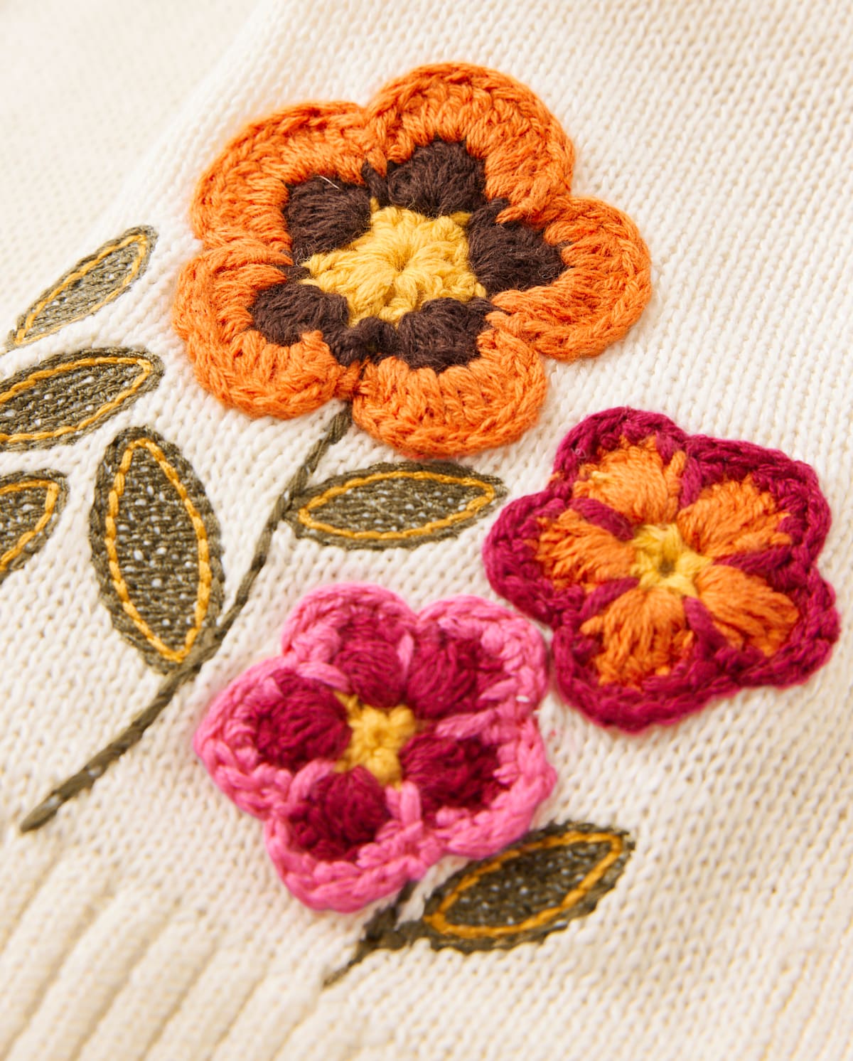 Детские кардиганы Gymboree Girls Crochet Floral Cardigan - Fall Celebrations
