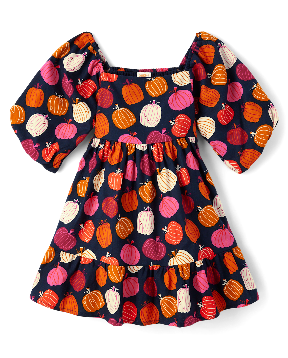 Детские платья Gymboree Girls Pumpkin Flannel Ruffle Dress - Fall Celebrations