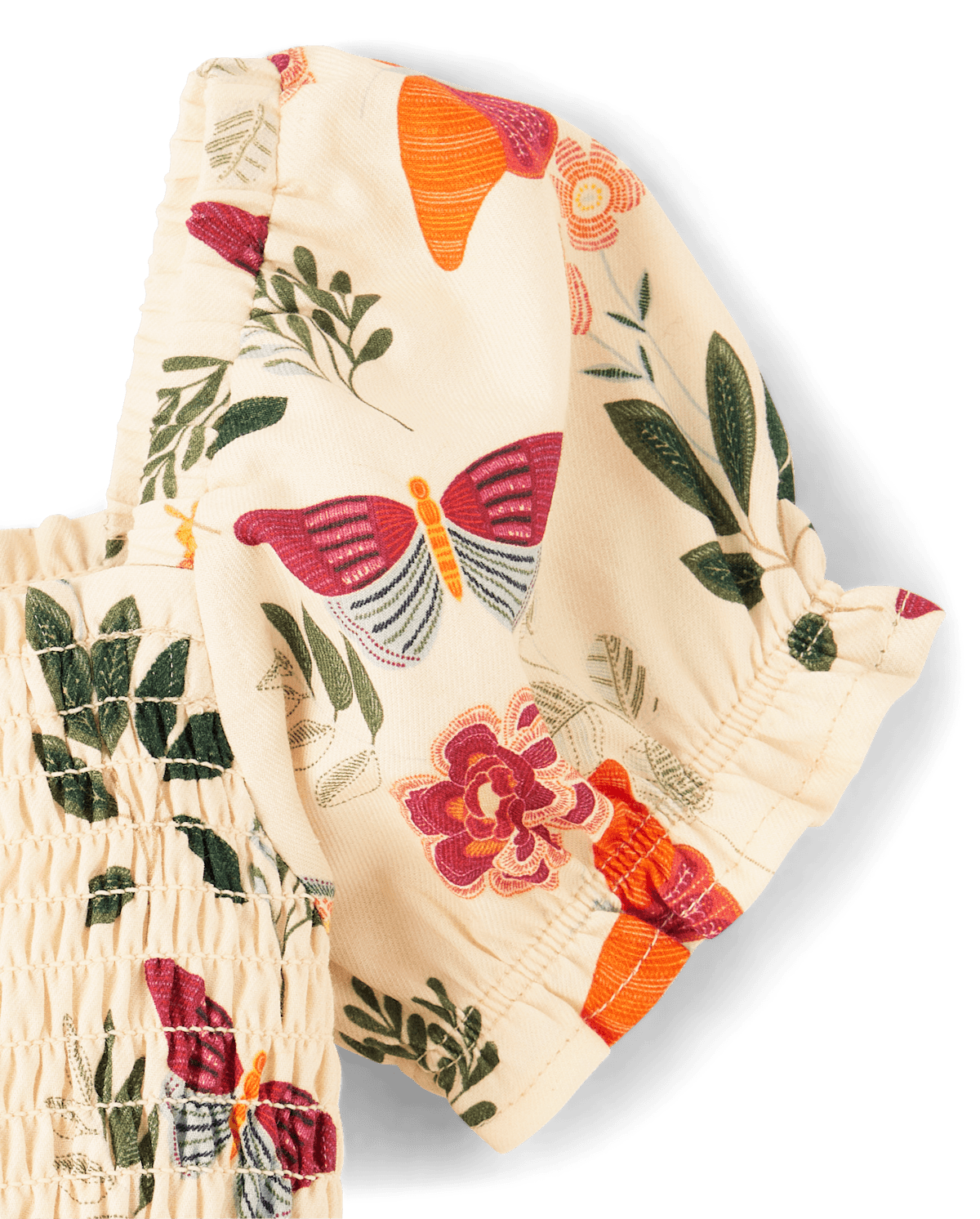 Детские платья Gymboree Girls Butterfly Flannel Smocked Dress - Fall Celebrations — фото 2