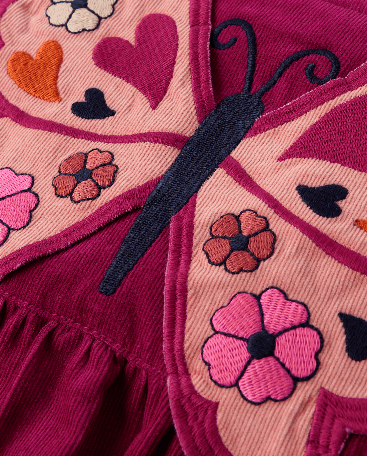 Детские платья Gymboree Girls Applique Butterfly Corduroy Jumper - Fall Celebrations — фото 2