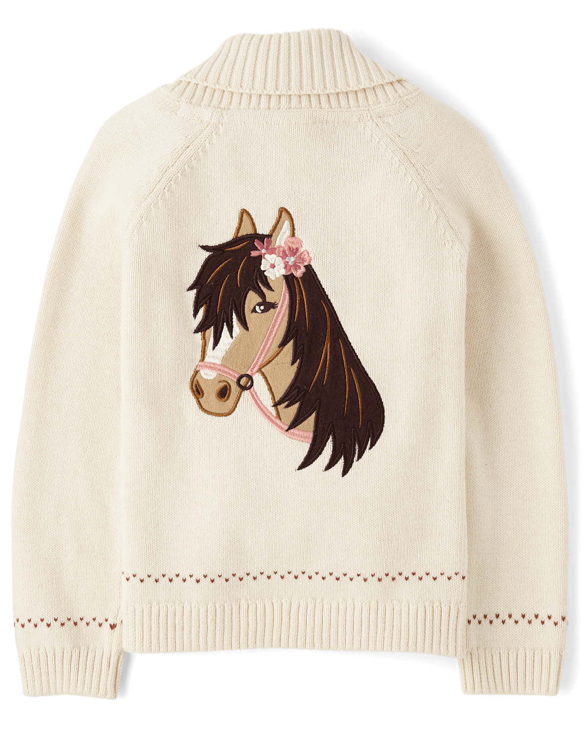Детские кардиганы Gymboree Girls Embroidered Horse Shawl Cardigan - Highland Hills — фото 3