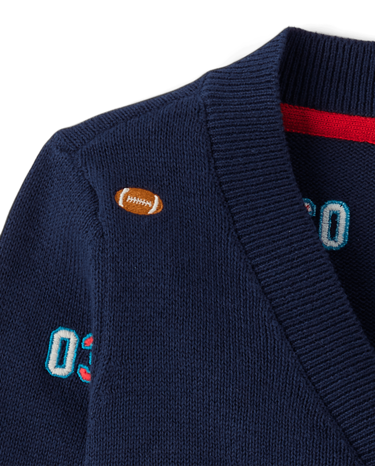 Детские кардиганы Gymboree Boys Embroidered Varsity Cardigan - Campus Cuties — фото 4