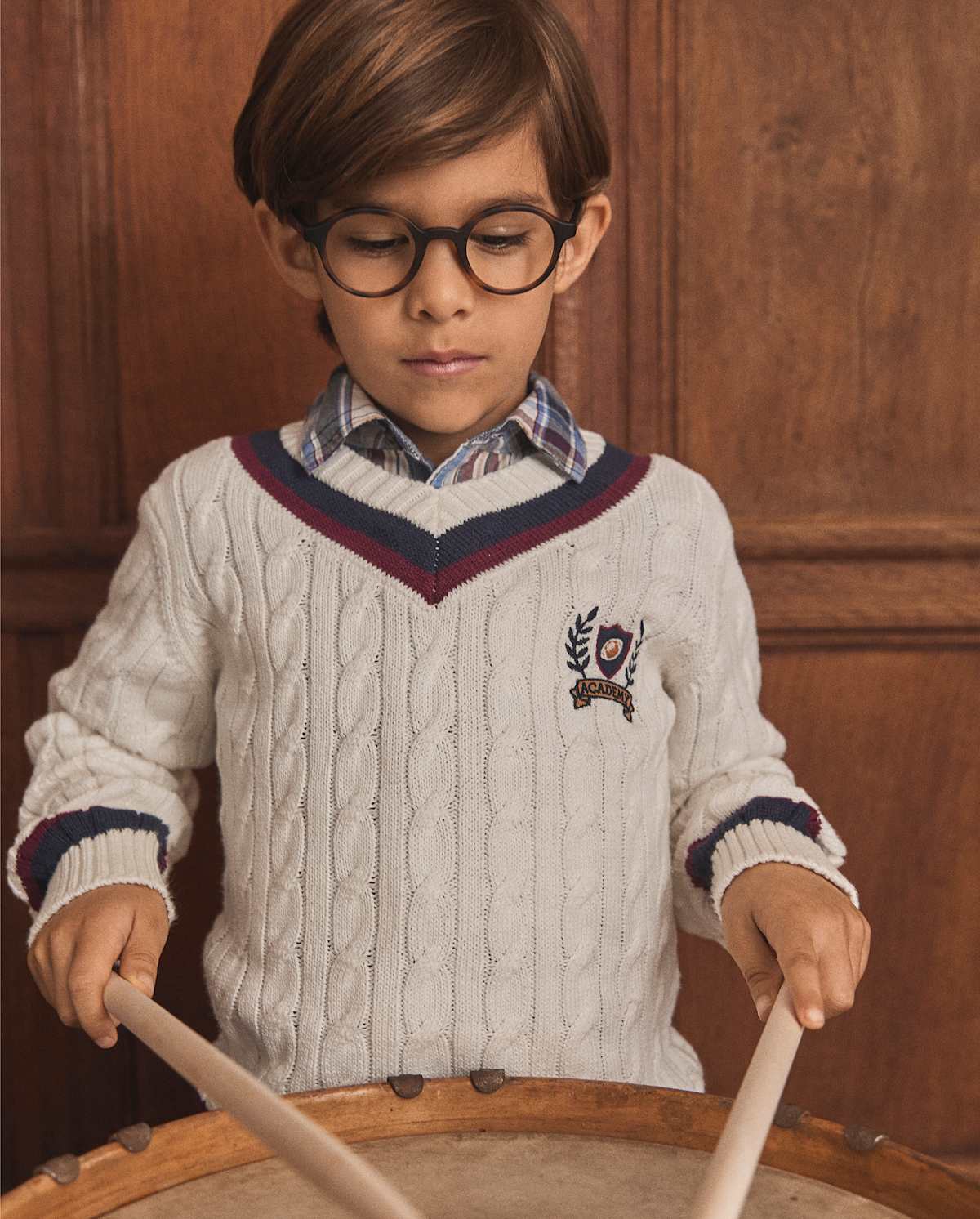 Детские свитеры Gymboree Kids Cable Knit Varsity Sweater - Campus Cuties