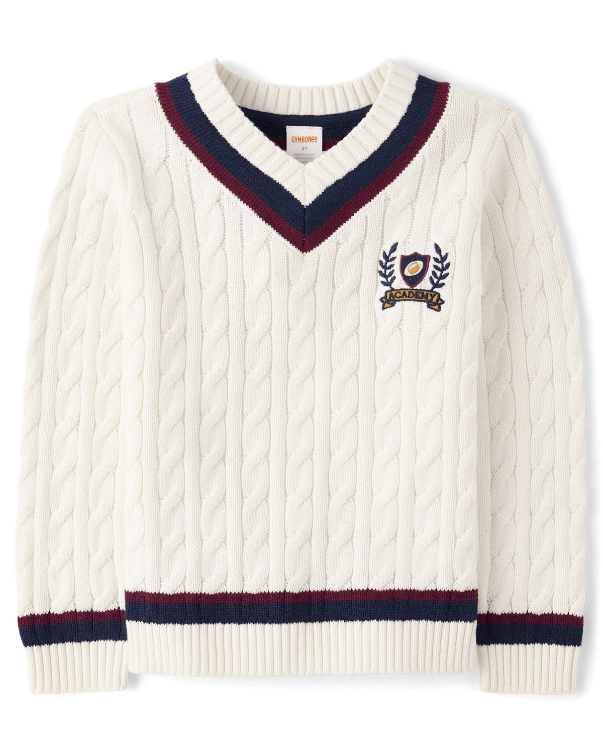 Детские свитеры Gymboree Kids Cable Knit Varsity Sweater - Campus Cuties — фото 2