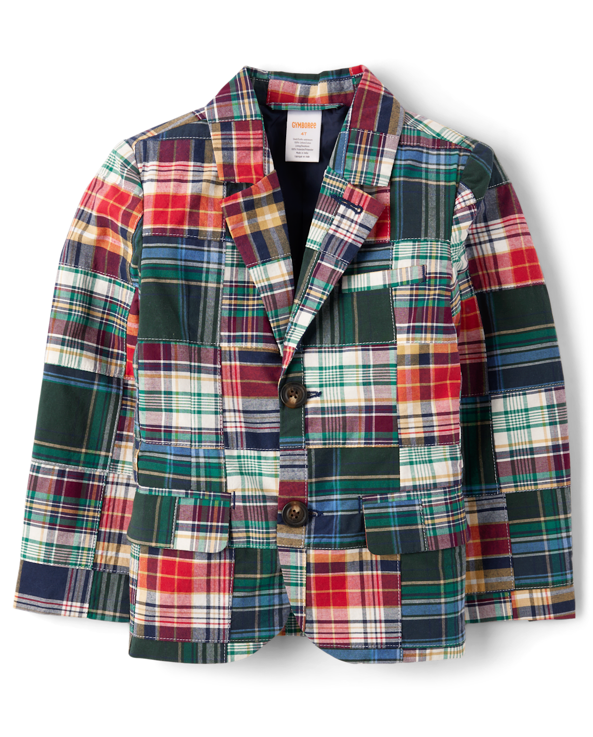 Детские пиджаки Gymboree Kids Plaid Madras Poplin Blazer - Campus Cuties