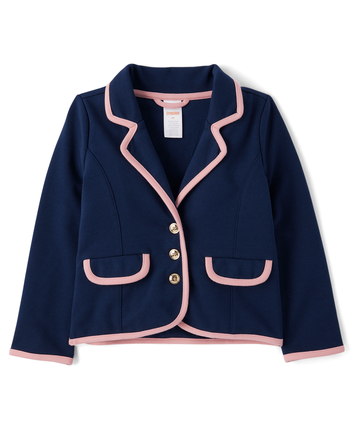 Детские пиджаки Gymboree Girls Contrast Trim Ponte Blazer - Campus Cuties — фото 3