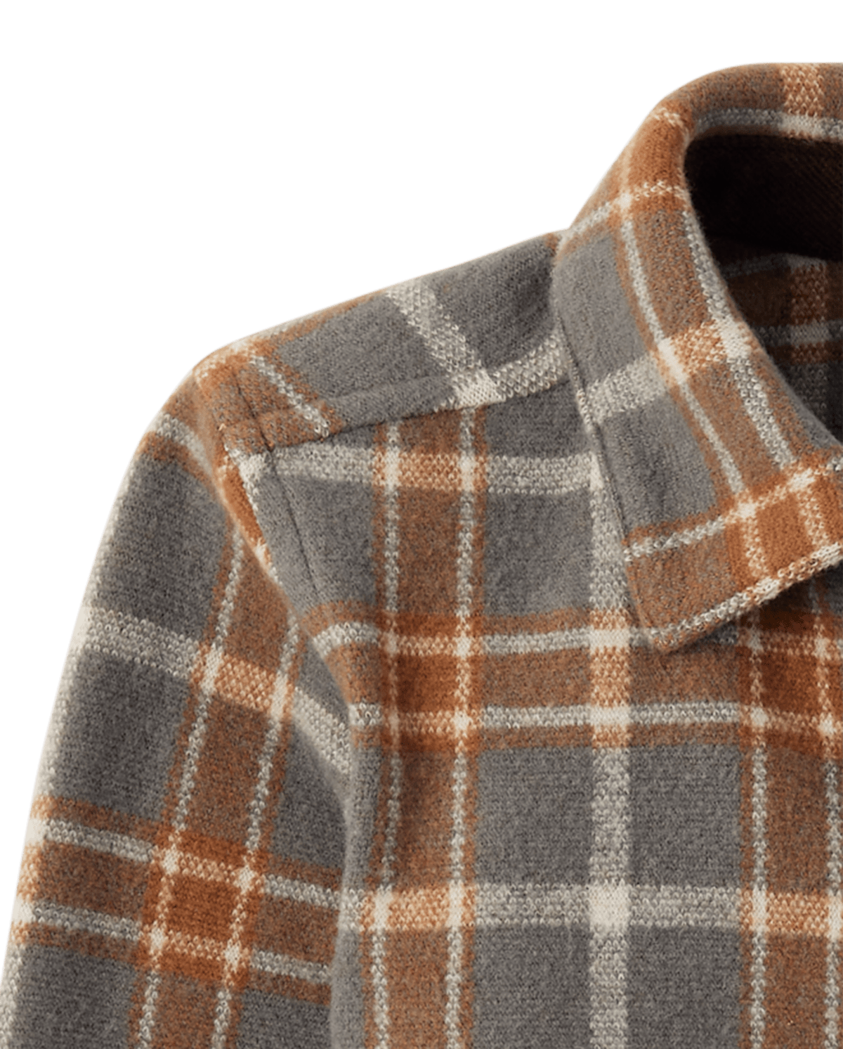 Детские рубашки Gymboree Boys Plaid Luxe Cozy Knit Button Up Shirt - Highland Hills — фото 3