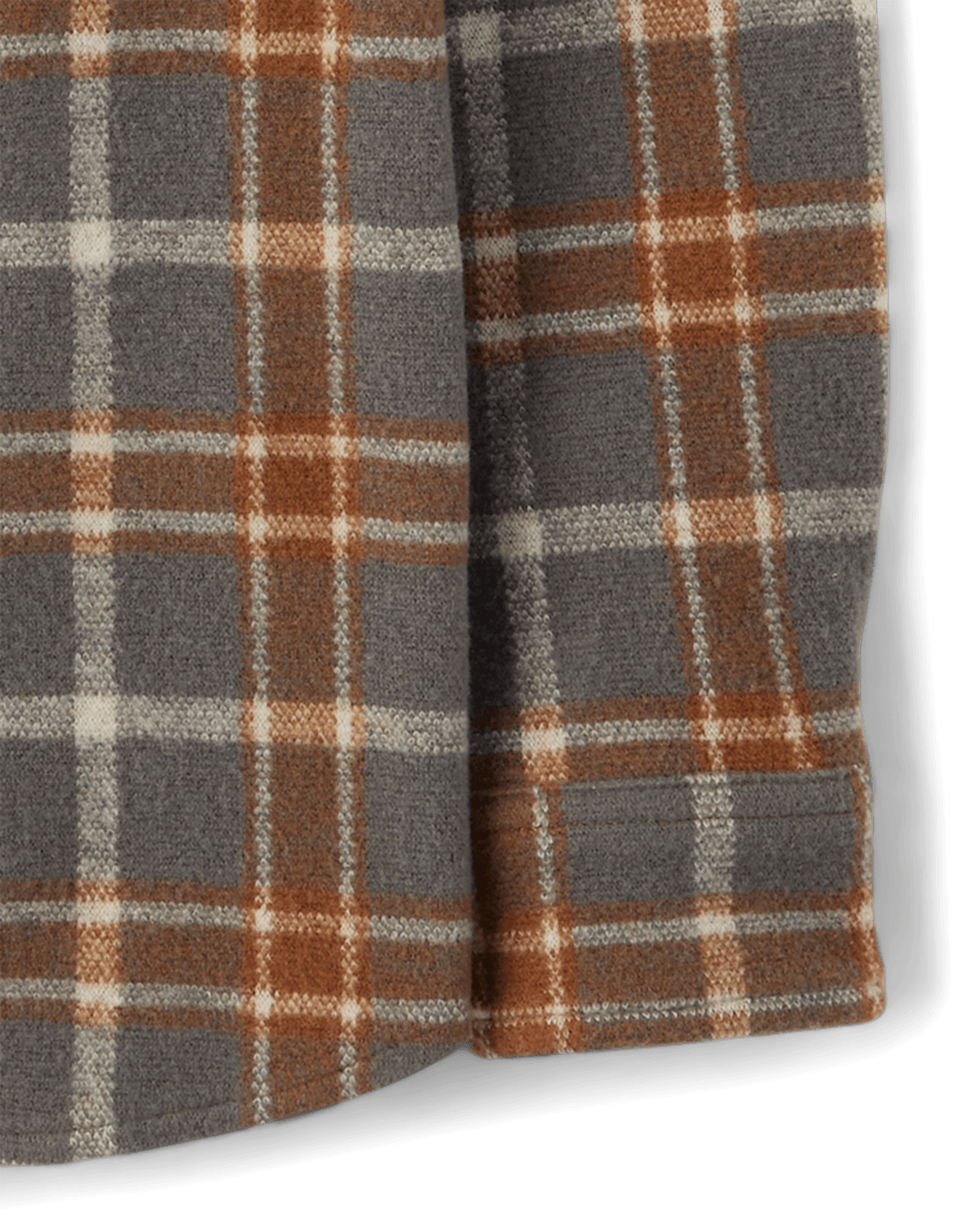 Детские рубашки Gymboree Boys Plaid Luxe Cozy Knit Button Up Shirt - Highland Hills — фото 4