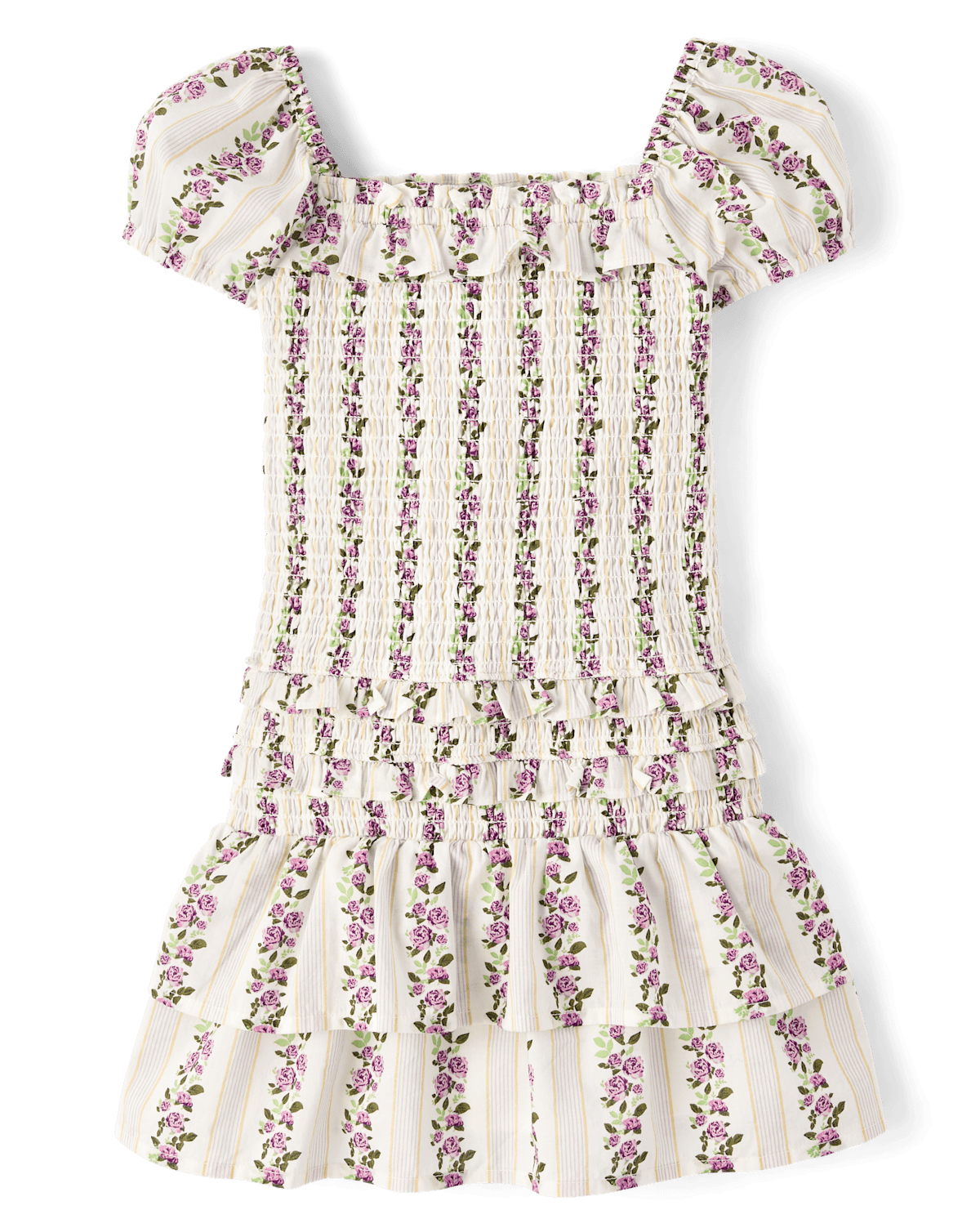 Детские платья Gymboree Girls Floral Smocked Ruffle Dress - Magical Meadows