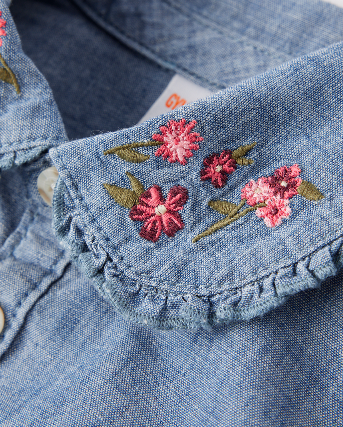 Детские платья Gymboree Girls Tiered Chambray Shirt Dress - Fall Celebrations — фото 2
