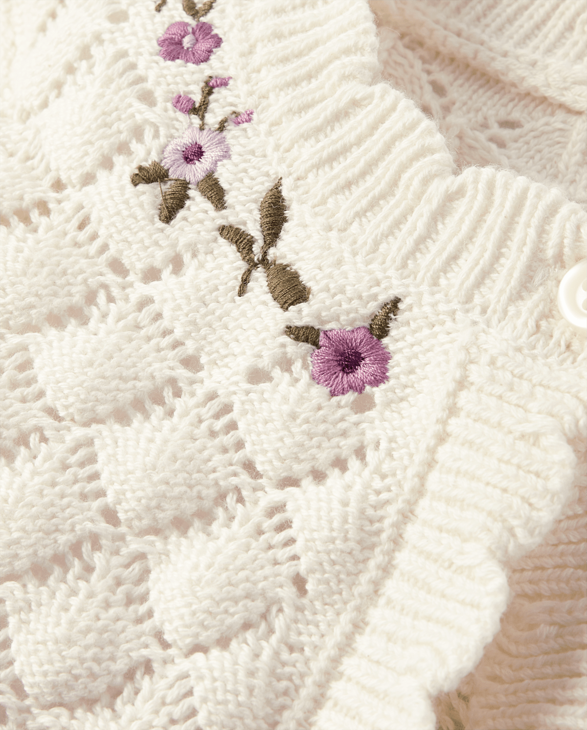 Детские кардиганы Gymboree Girls Embroidered Floral Pointelle Cardigan - Magical Meadows