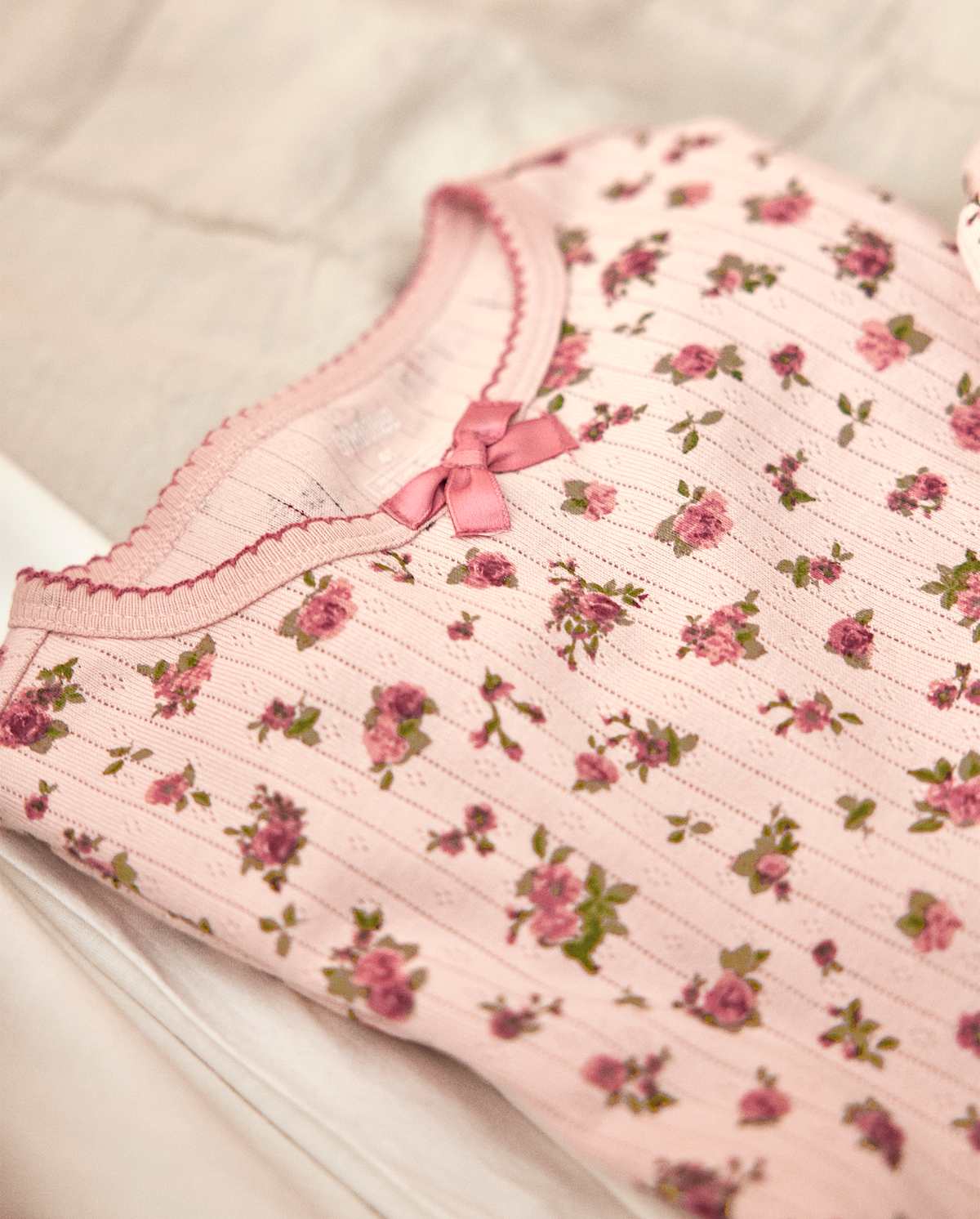 Детские пижамы Gymboree Girls Floral Snug Fit Pointelle Pajamas — фото 2
