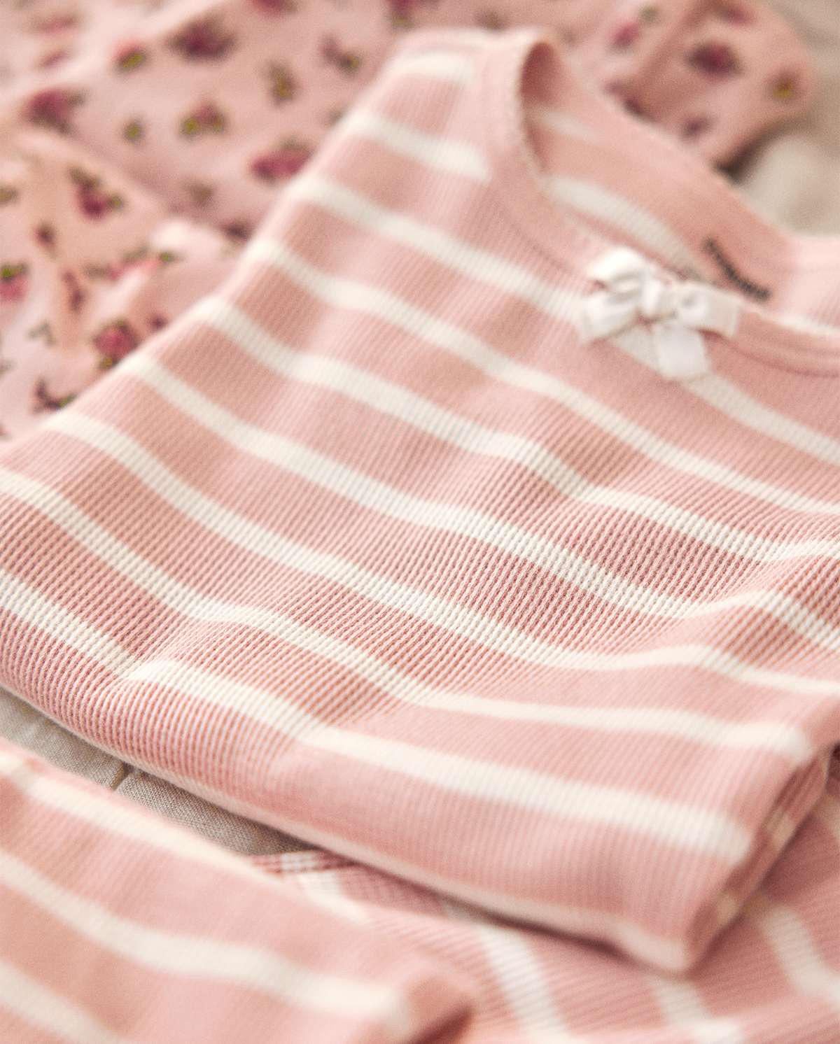 Детские пижамы Gymboree Girls Striped Snug Fit Thermal Pajamas — фото 2
