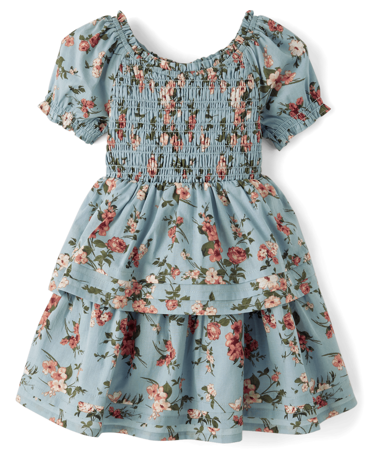 Детские платья Gymboree Girls Floral Pleated Tiered Dress - Highland Hills
