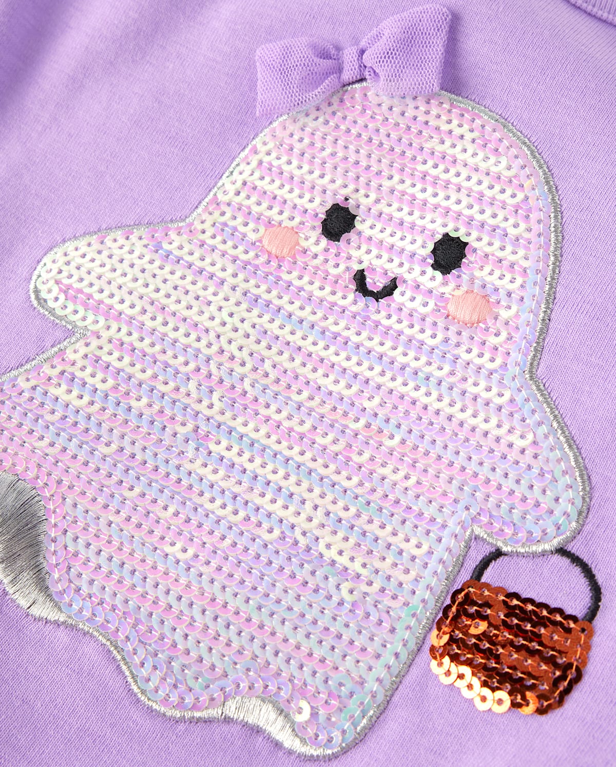Детские топы Gymboree Girls Sequin Ghost Top - Halloween