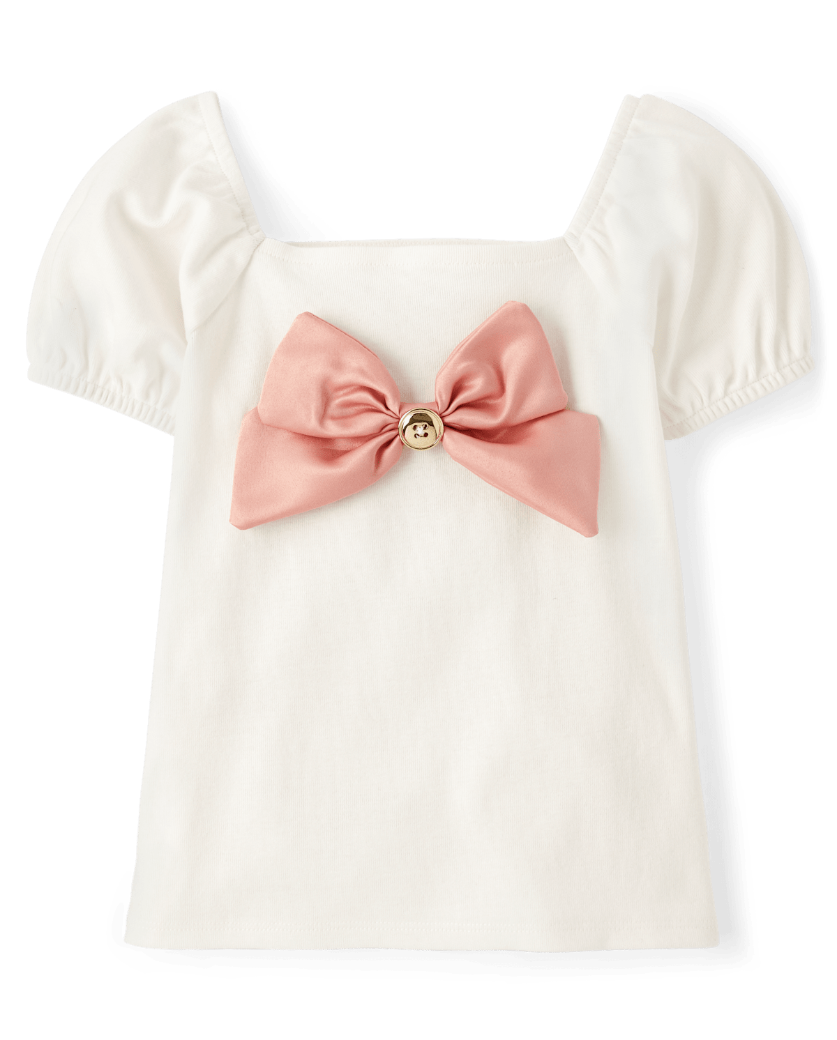 Детские топы Gymboree Girls Oversized Bow Puff Sleeve Top - Campus Cuties