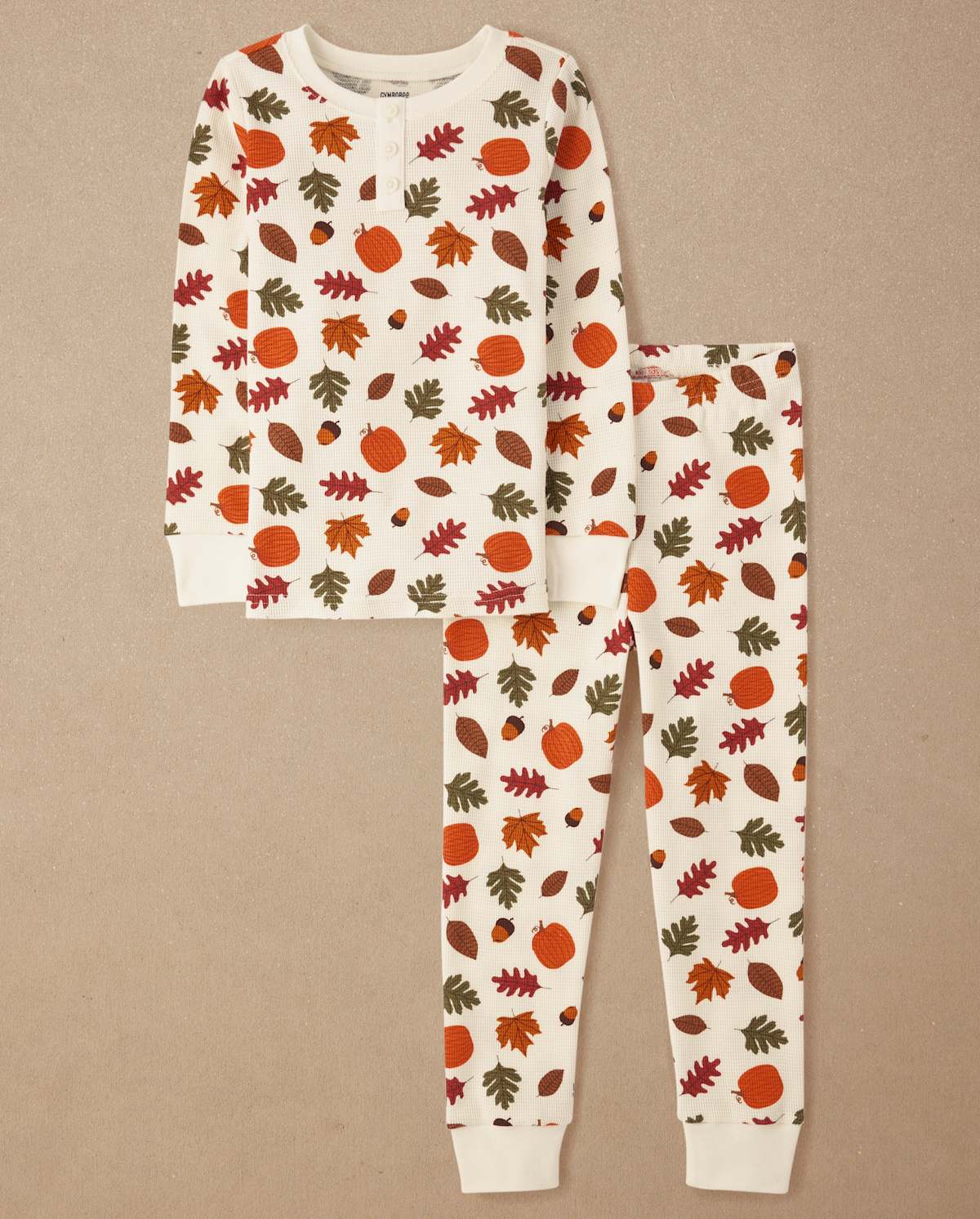 Детские пижамы Gymboree Kids Leaf Snug Fit Thermal Henley Pajamas