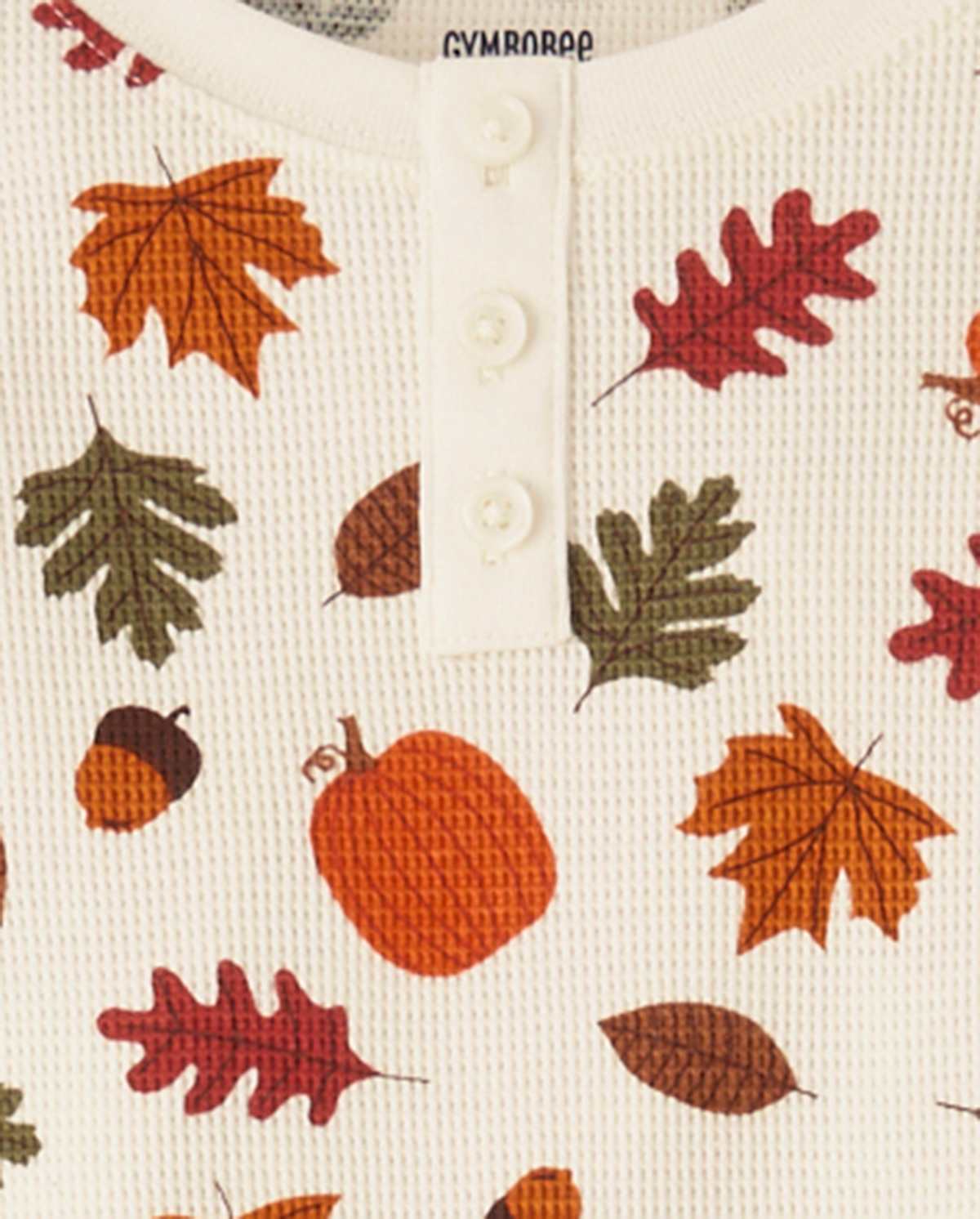 Детские пижамы Gymboree Kids Leaf Snug Fit Thermal Henley Pajamas — фото 3