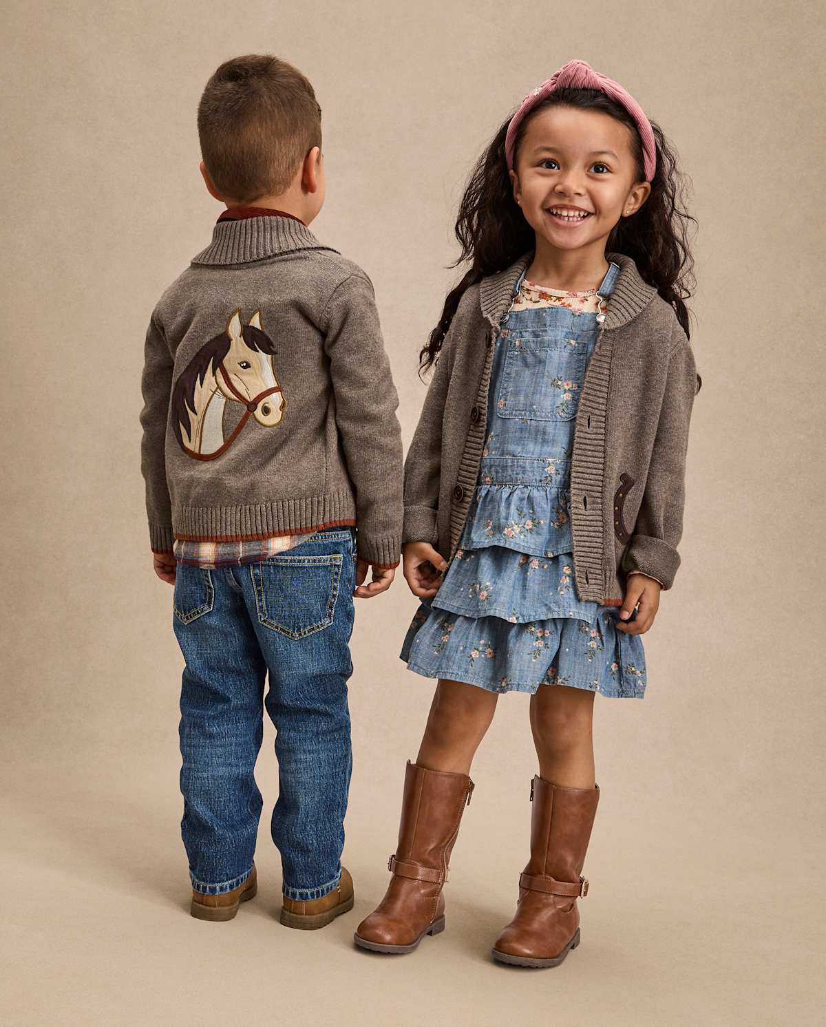 Детские платья Gymboree Girls Floral Chambray Skirtall - Highland Hills — фото 3
