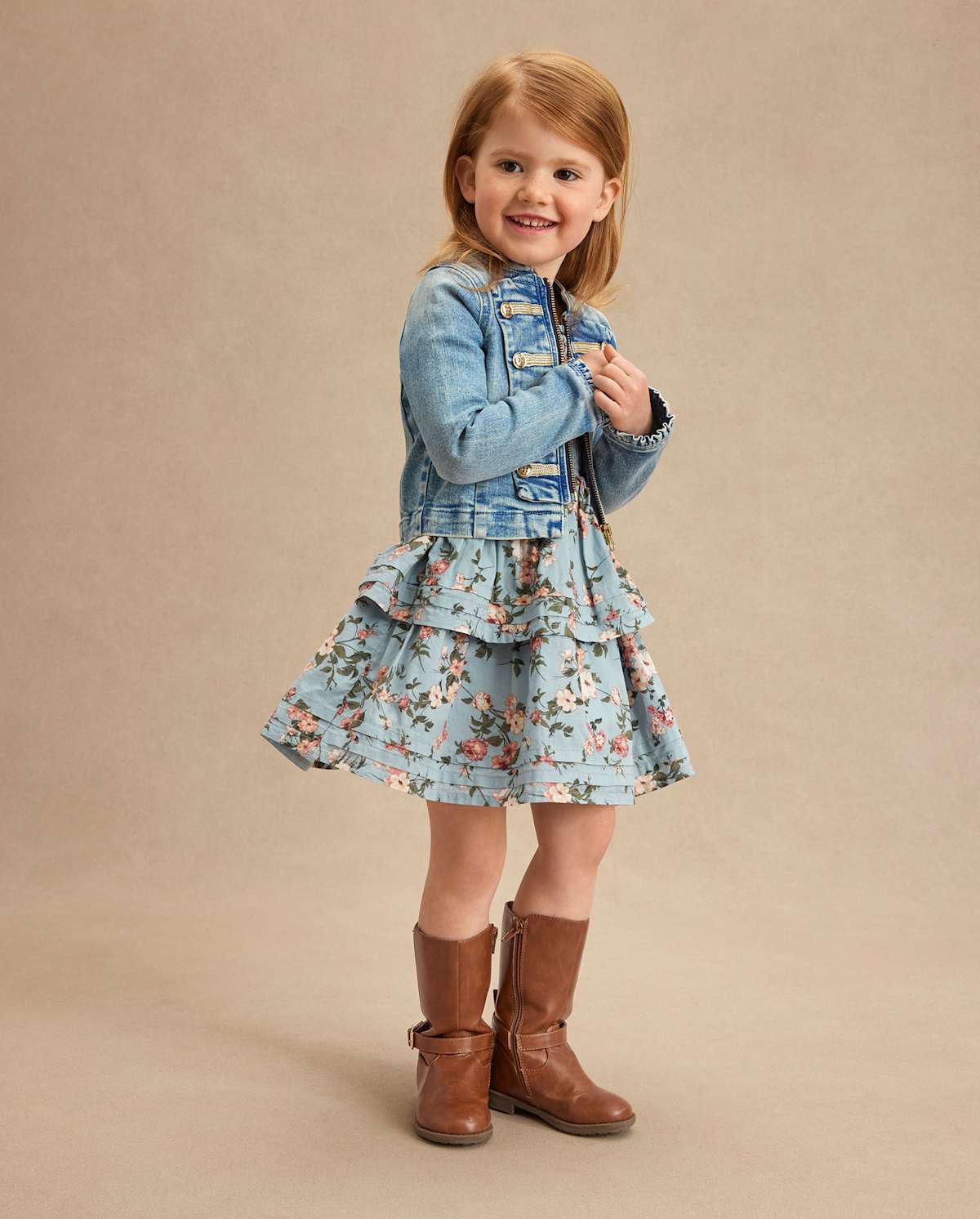 Детские куртки Gymboree Girls Button Denim Band Jacket - Highland Hills — фото 3