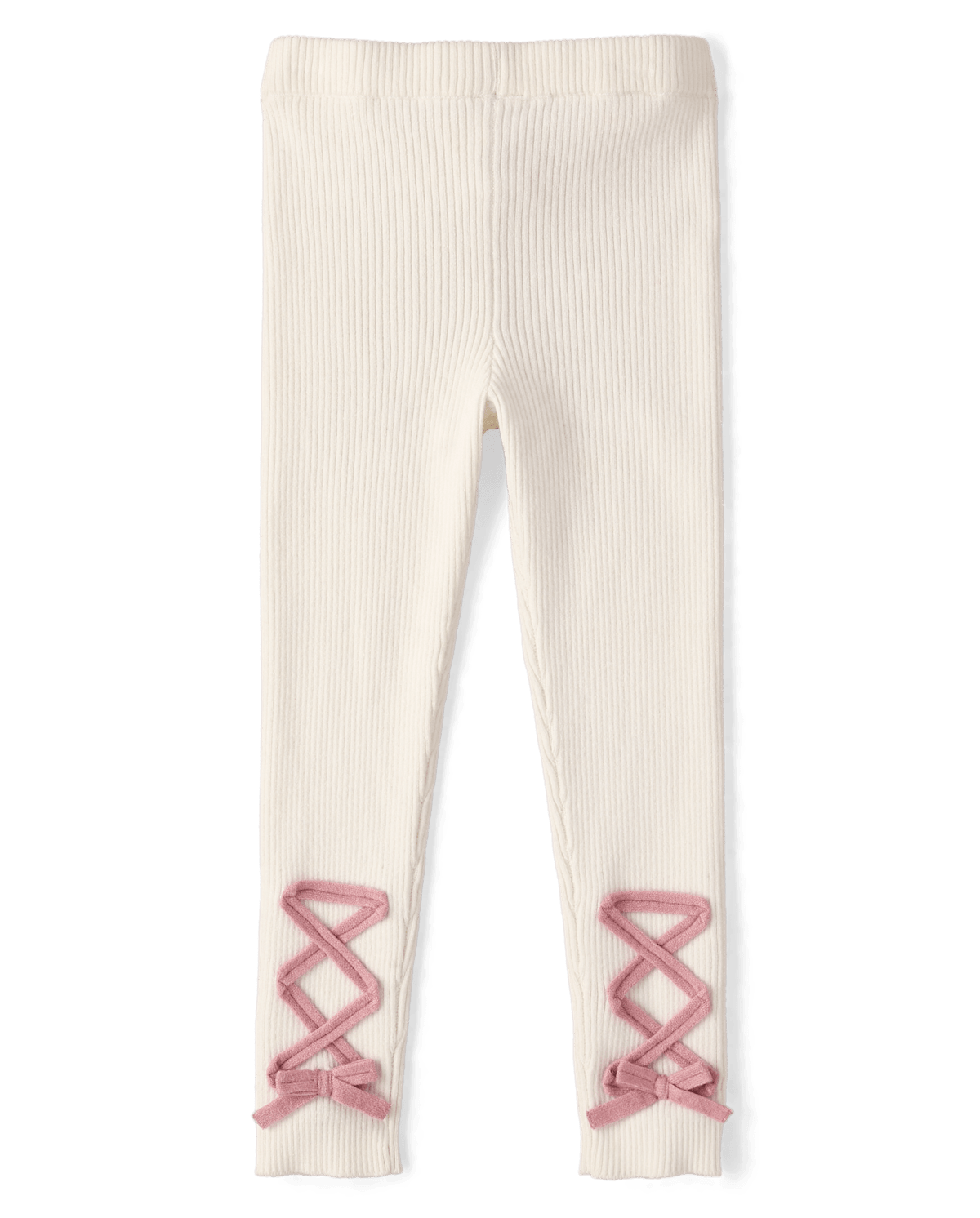 Детские леггинсы Gymboree Girls Lace Up High Rise Sweater Leggings - On Pointe — фото 2