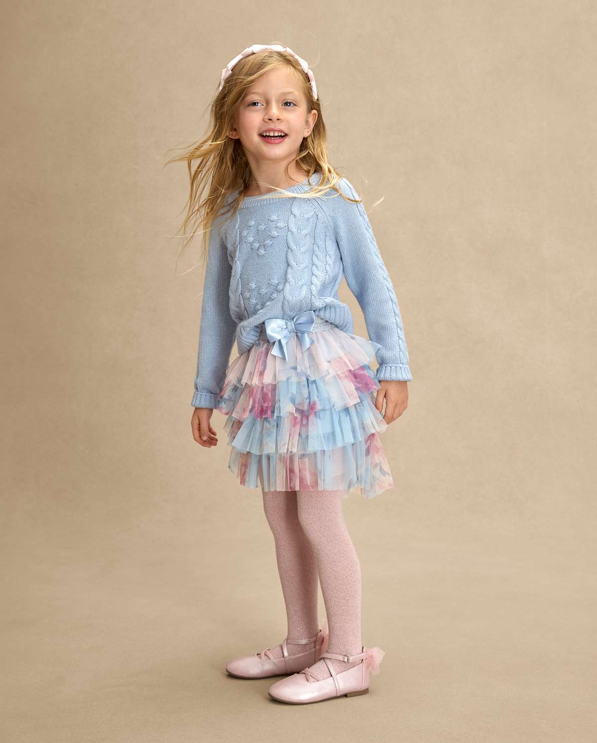 Детские юбки Gymboree Girls Floral Tiered Mesh Tutu Skirt - On Pointe — фото 3
