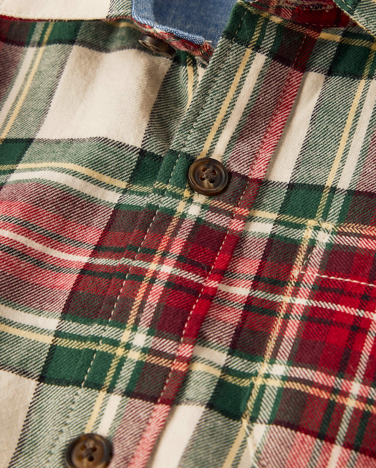 Детские рубашки Gymboree Boys Plaid Flannel Button Up Shirt - Royal Christmas