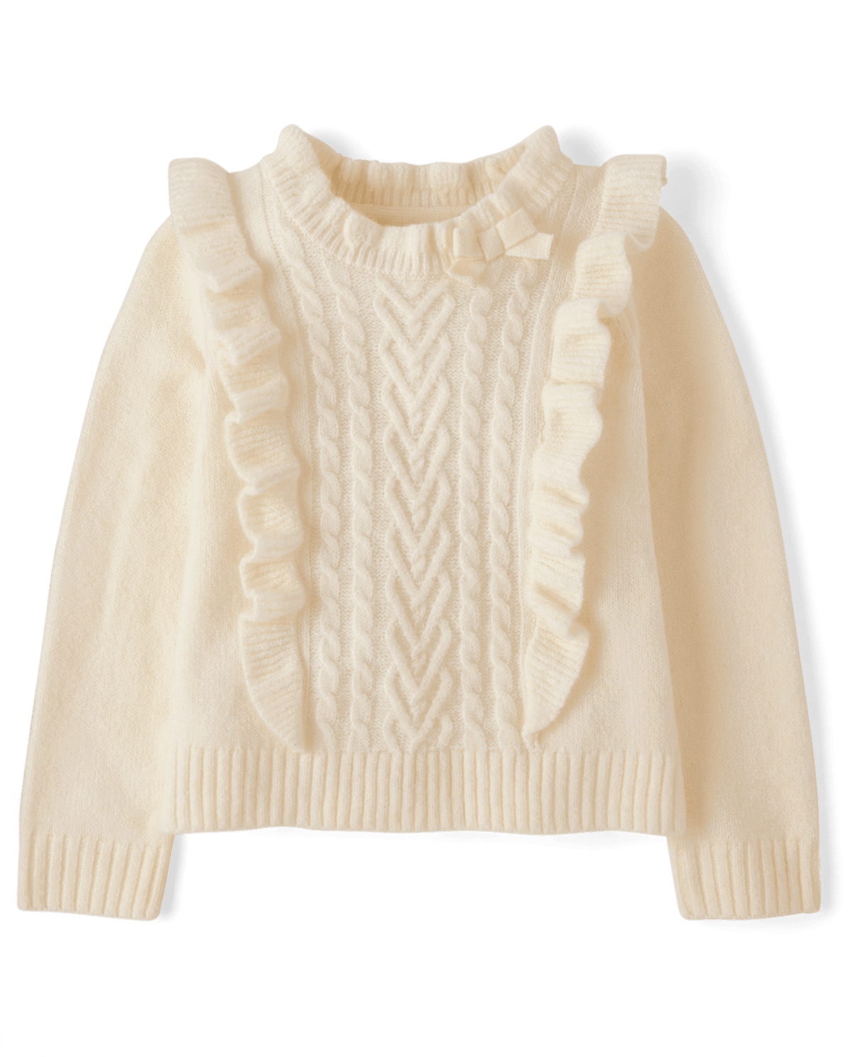 Детские свитеры Gymboree Girls Cable Knit Flutter Sweater - Royal Christmas