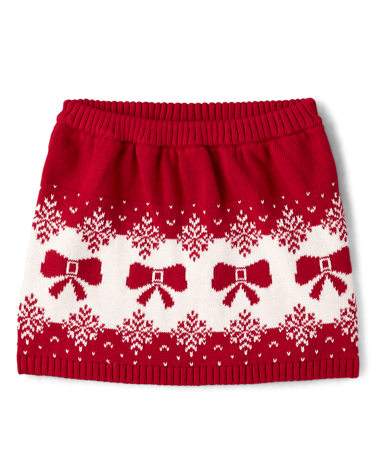 Детские юбки Gymboree Girls Bow Fairisle Sweater Skirt - Royal Christmas