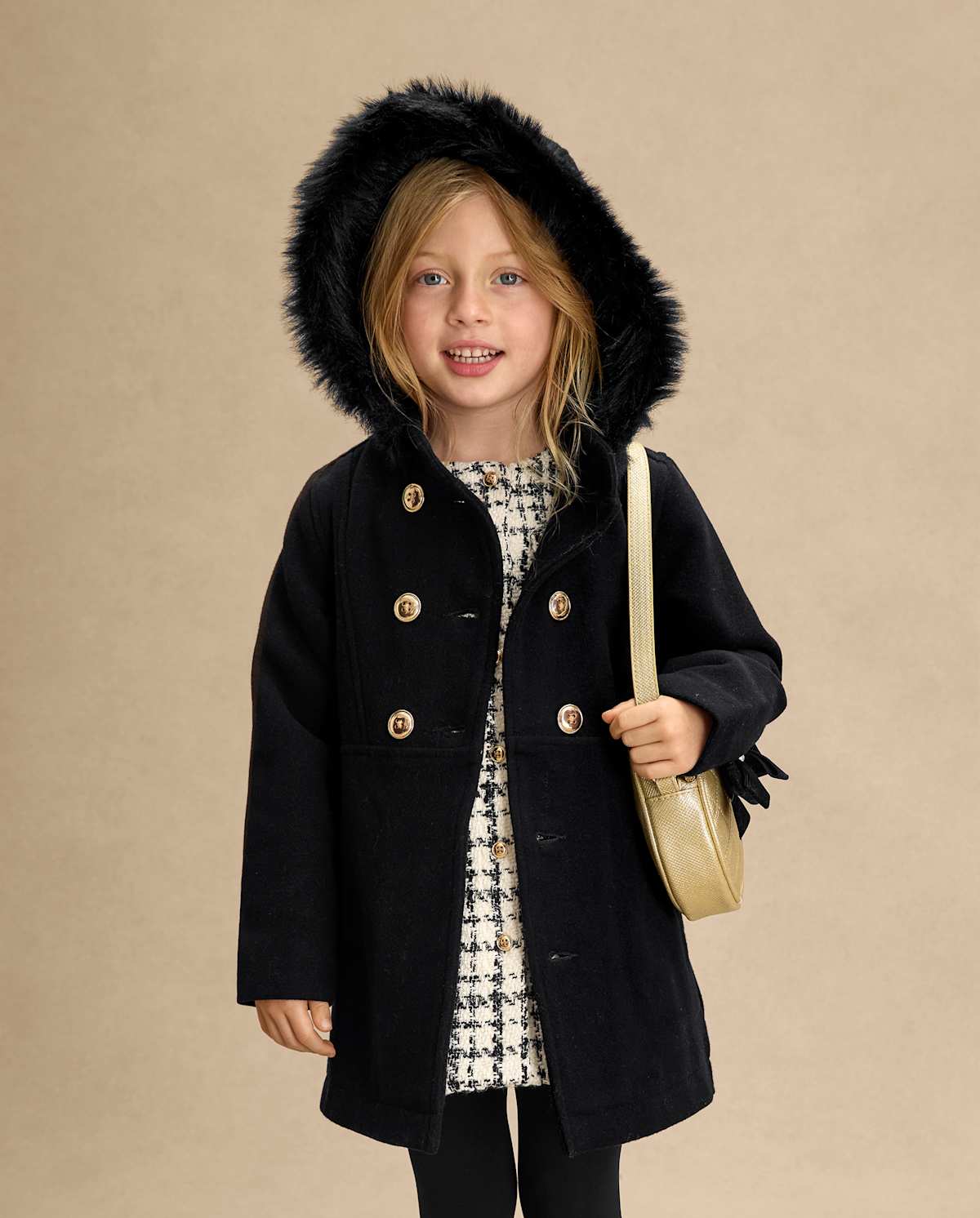 Детские куртки Gymboree Girls Hooded Coat - Royal Christmas — фото 3