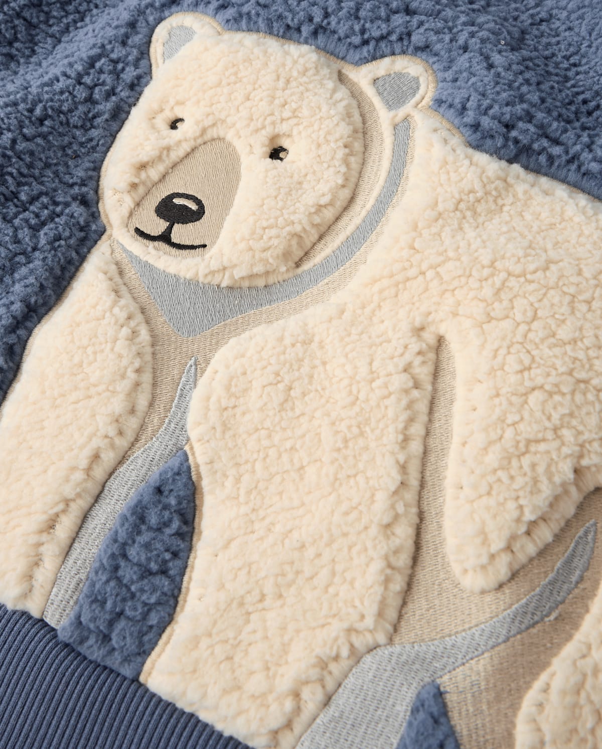 Детские худи Gymboree Boys Embroidered Polar Bear Sherpa - First Frost