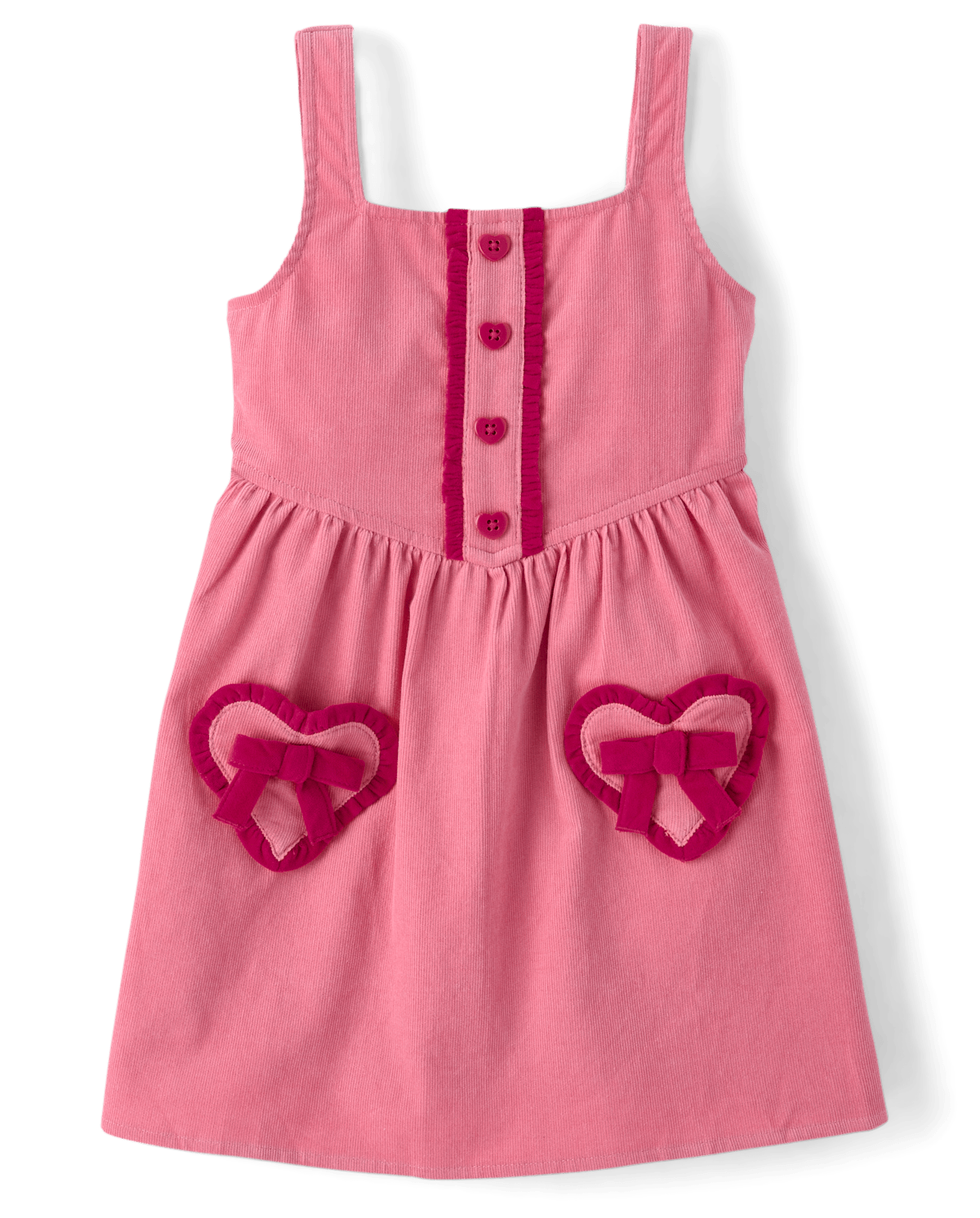 Детские платья Gymboree Girls Ruffle Heart Corduroy Jumper - Mon Cheri