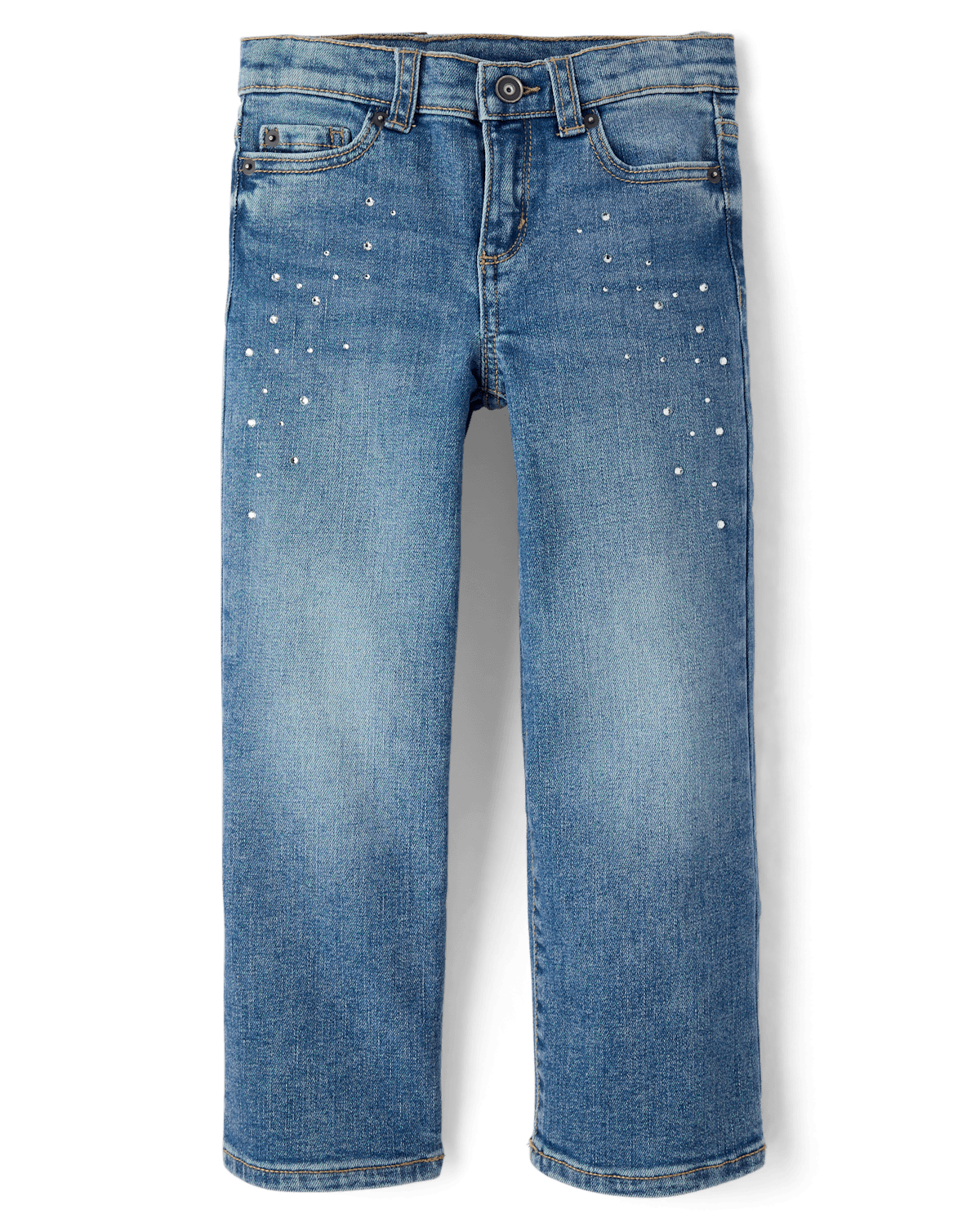 Детские джинсы Gymboree Girls Rhinestone Wide Leg Jeans - On Pointe