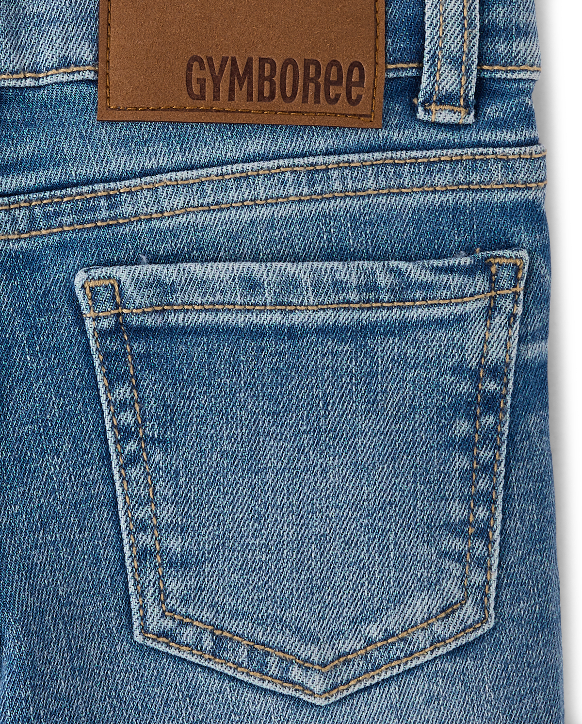 Детские джинсы Gymboree Girls Rhinestone Wide Leg Jeans - On Pointe — фото 3