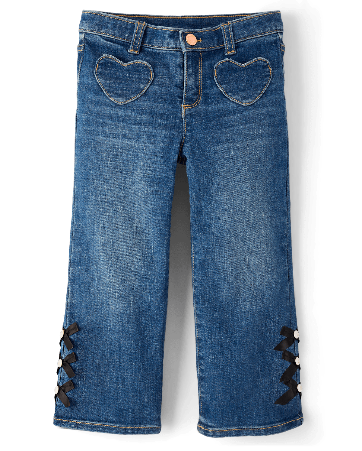 Детские джинсы Gymboree Girls Bow Wide Leg Jeans - Petit Paris