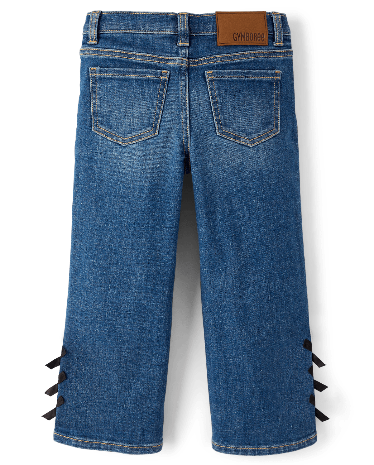 Детские джинсы Gymboree Girls Bow Wide Leg Jeans - Petit Paris — фото 2