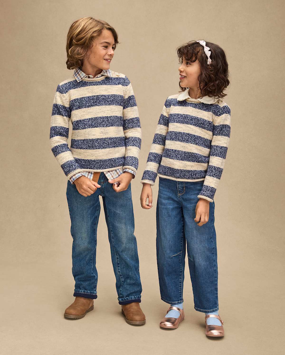 Детские свитеры Gymboree Kids Heathered Striped Sweater - First Frost