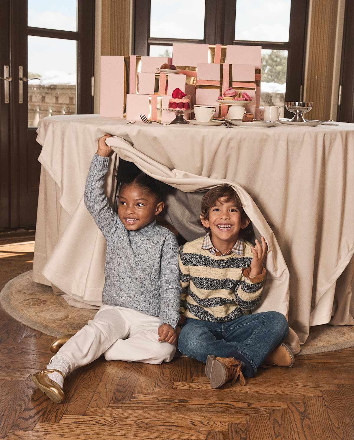 Детские свитеры Gymboree Kids Heathered Striped Sweater - First Frost — фото 4