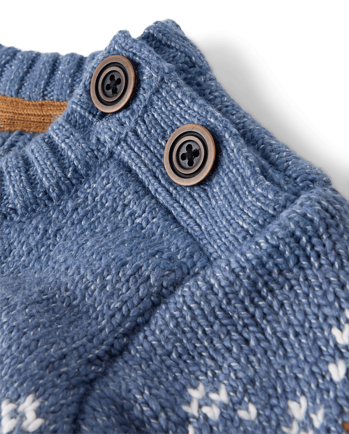 Детские свитеры Gymboree Boys Fairisle Cable Knit Sweater - First Frost — фото 2