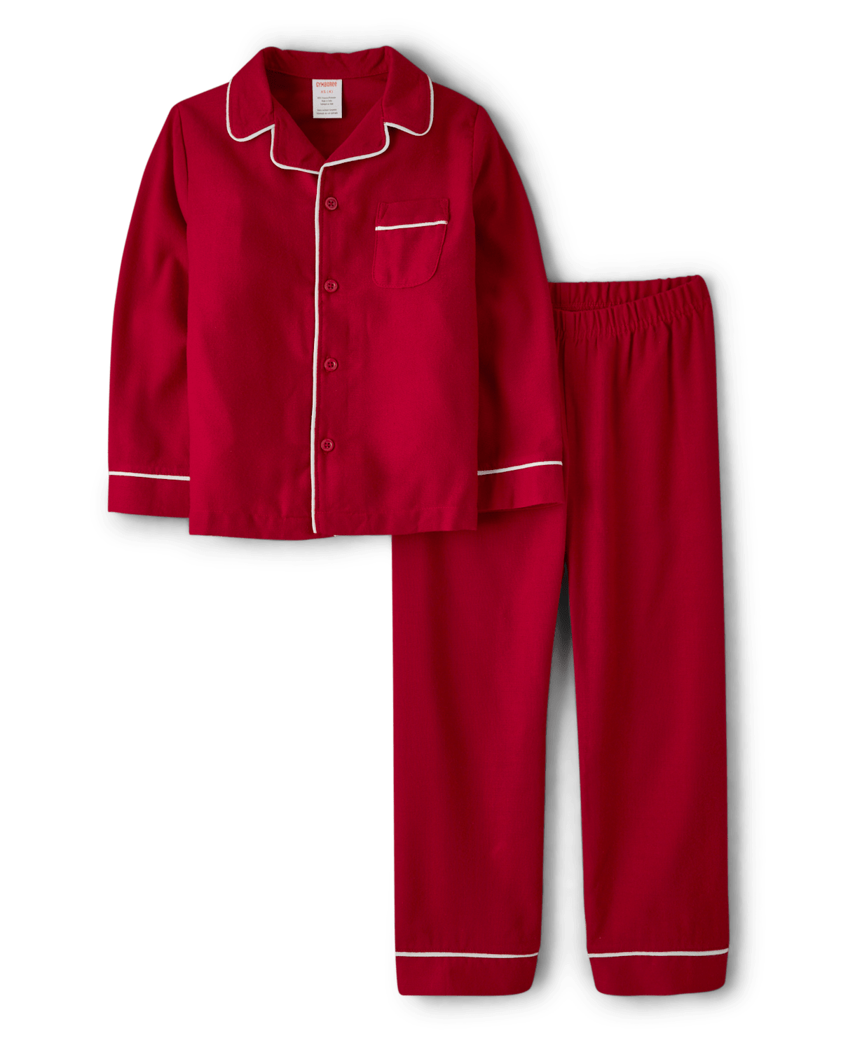 Детские пижамы Gymboree Kids Contrast Flannel Button Front Pajamas — фото 2