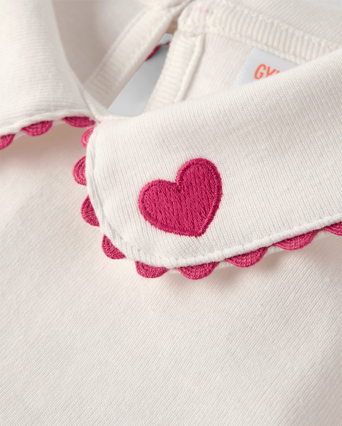 Детские топы Gymboree Girls Embroidered Heart Peter Pan Top - Mon Cheri