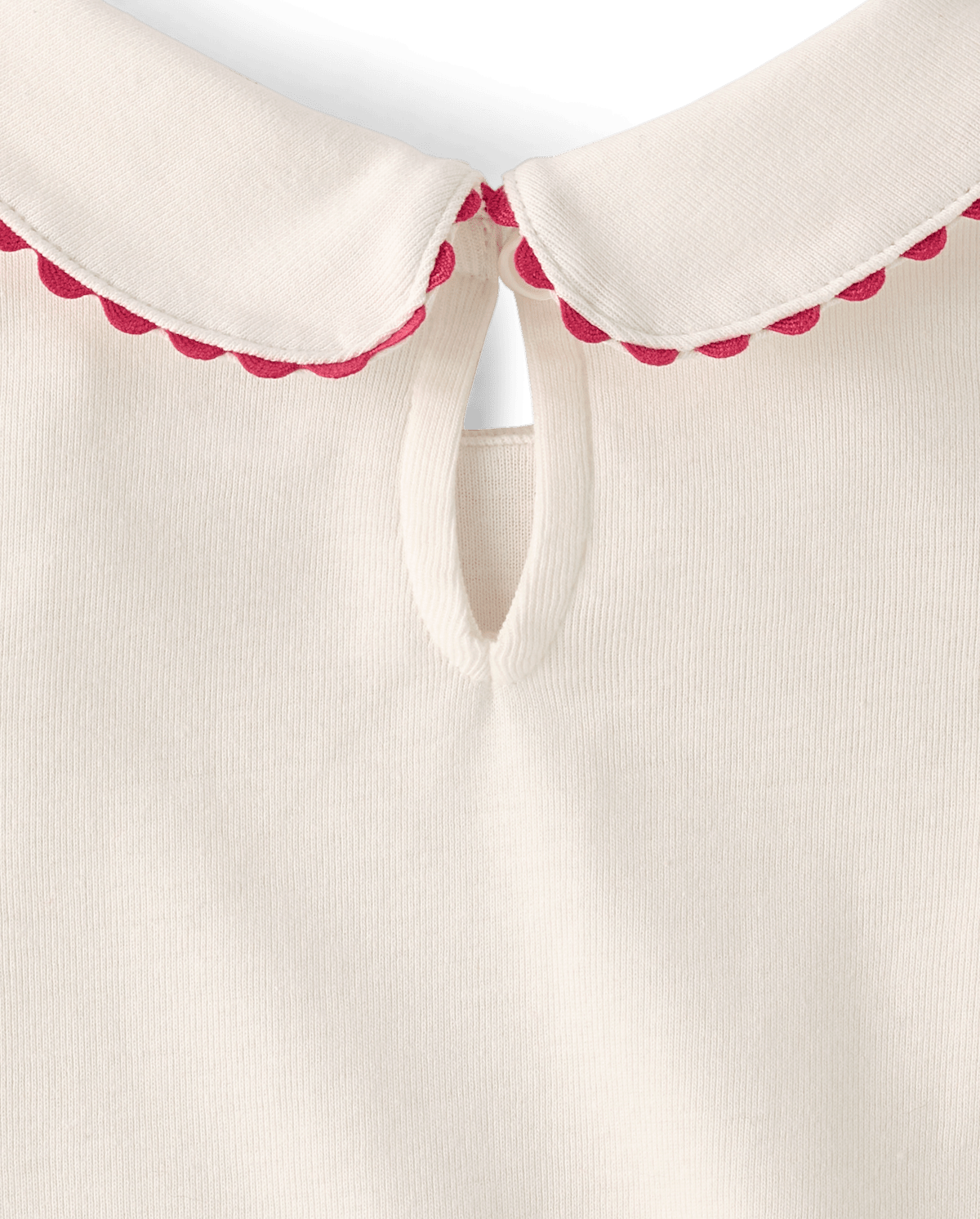 Детские топы Gymboree Girls Embroidered Heart Peter Pan Top - Mon Cheri — фото 2